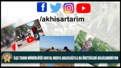 İlçe Tarım Müdürlüğü Sosyal Medya Aracılığıyla Da Üreticileri Bilgilendiriyor