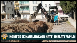 İnönü’de Ek Kanalizasyon Hattı İmalatı Yapıldı