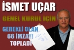 İsmet Uçar, Genel Kurulun Yapılması İçin gerekli Olan 69 imzayı topladı