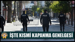 İşte Kısmi Kapanma Genelgesi