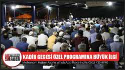 Kadir Gecesi Özel Programına Büyük İlgi