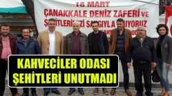 Kahveciler Odası Şehitleri unutmadı