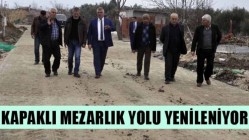 Kapaklı Mezarlık Yolu Yenileniyor