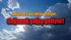 Kavurucu sıcaklar gidiyor, sağanak yağış geliyor!