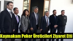 Kaymakam Peker Üreticileri Ziyaret Etti