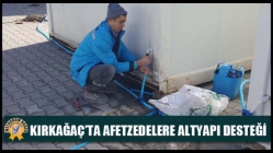 Kırkağaç’ta Afetzedelere Altyapı Desteği