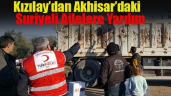 Kızılay’dan Akhisar’daki Suriyeli Ailelere Yardım