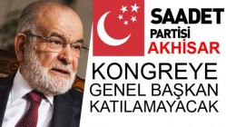 Kongreye genel başkan Temel Karamollaoğlu Katılamayacak