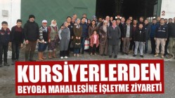 Kursiyerlerden Beyoba Mahallesine İşletme Ziyareti