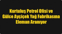 Kurtuluş Petrol Ofisi ve Gülce Ayçiçek Yağ Fabrikasına Eleman Aranıyor