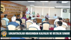 Lokantacılar Odasından kalfalık ve ustalık sınavı