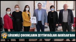 Lösemili çocukların zeytinyağları Akhisar’dan