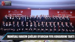 Manisalı hakem Çağlar Uyarcan FIFA kokardını taktı