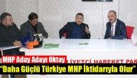 MHP Aday Adayı Oktay; “Daha Güçlü Türkiye MHP İktidarıyla Olur”