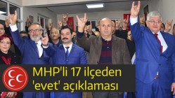 MHP'den 17 ilçeden 'evet' açıklaması