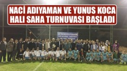 Naci Adıyaman Ve Yunus Koca Halı Saha Turnuvası Başladı