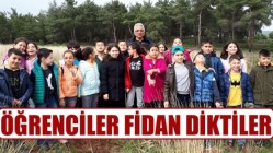 Öğrenciler Fidan Diktiler