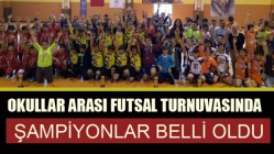 Okullar arası futsal turnuvasında şampiyonlar belli oldu