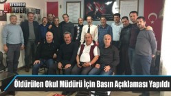 Öldürülen Okul Müdürü İçin Basın Açıklaması Yapıldı