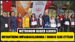 Oryantiring müsabakalarında 7 derece elde ettiler