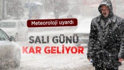 Salı günü kar yağışı tekrar geliyor