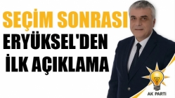 Seçim sonrası Eryüksel'den ilk açıklama