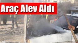 Seyir Halindeki Araç Alev Aldı