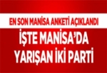 SONAR ARAŞTIRMA ŞİRKETİ MANİSA ANKETİNİ AÇIKLADI