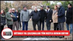 Sütunlu yol çalışmaları tüm hızıyla devam ediyor