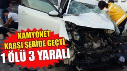 Trafik Kazası 1 Ölü 3 Yaralı