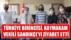 Türkiye Birincisi, Kaymakam Vekili Sandıkcı’yı Ziyaret Etti