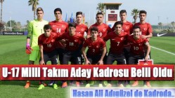 U-17 Milli Takım Aday Kadrosu Belli Oldu