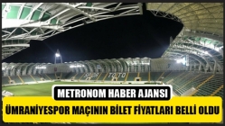 Ümraniyespor maçının bilet fiyatları belli oldu