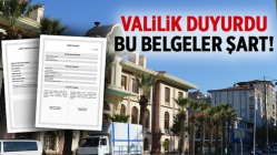 Valilik Duyurdu... Bu Belgeler Şart!