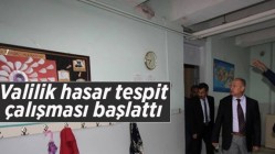 Valilik Hasar Tespit Çalışması Başlattı