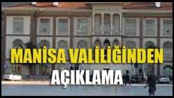 Valilikten Açıklama