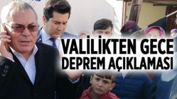 Valilikten Gece Deprem Açıklaması