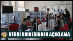 Vergi Dairesinden Açıklama