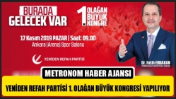 Yeniden Refah Partisi 1. Olağan Büyük Kongresi Yapılıyor