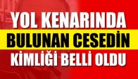 Yol kenarında bulunan cesedin kimliği belli oldu