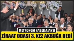 Ziraat Odası 3. kez Akbuğa dedi