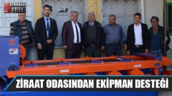 Ziraat Odasından Ekipman Desteği