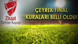 Ziraat Türkiye Kupası çeyrek final ilk maçları belli oldu