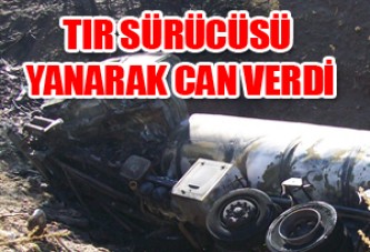 TIR SÜRÜCÜSÜ YANARAK CAN VERDİ