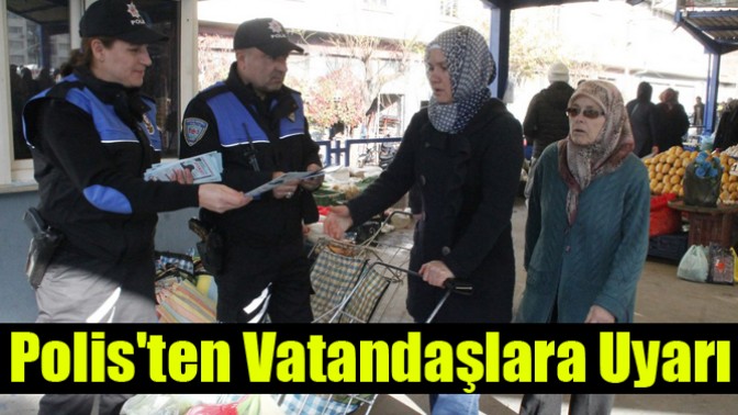 Toplum Destekli Polisten Vatandaşlara Uyarı Broşürü