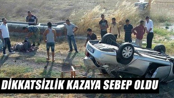 Trafik Kazası 2 Kişi Yaralandı