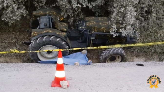 Traktör Kazasında Kadın Öldü, Eşi Ağır Yaralı