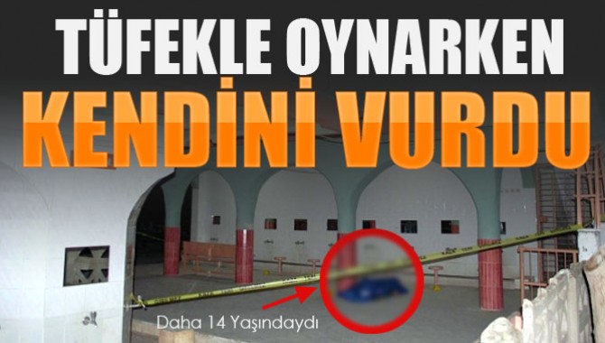 Tüfekle Oynayan Çocuk Kendini Vurdu