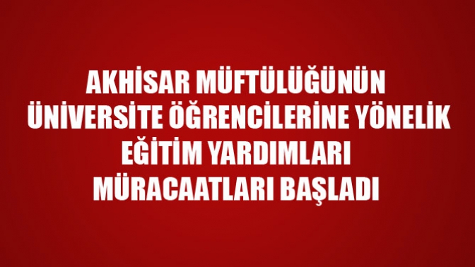 Üniversite Öğrencilerine Yönelik Eğitim Yardımları Başladı