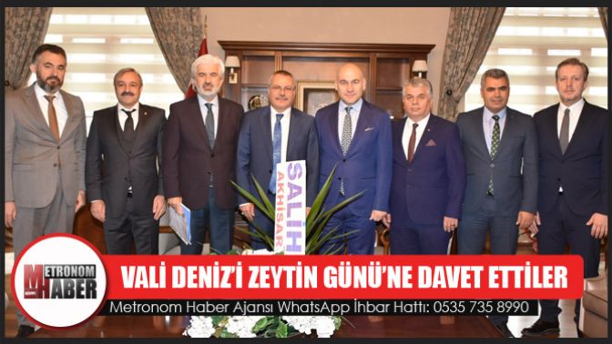 Vali Deniz’i Zeytin Günü’ne Davet Ettiler